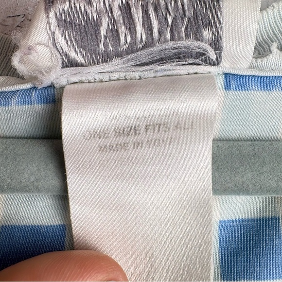 VTG Cypress Light Blue VNeck Nighty Sleep Dress with Pocket OS 100% Cotton - Picture 4 of 7